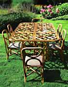 Antique Wicker Dining Table