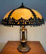 Antique Wicker Lamp