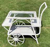 Antique Wicker Teacart