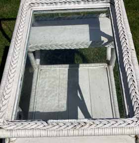 Antique Wicker Shelf