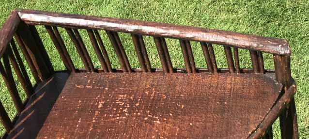 Antique Wicker Shelf