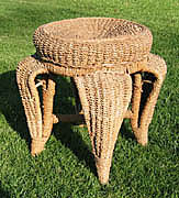 Antique Wicker Ottoman