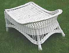 Antique Wicker Ottoman