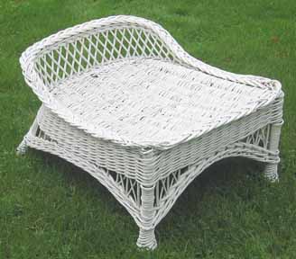 antique wicker ottoman