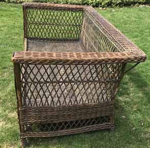 Antique Wicker Sofa
